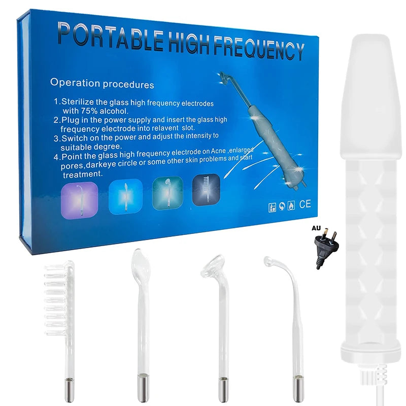 Skin Care Treatment High Frequency Massage Machine With Comb Beauty Device High Frequency Ozone Therapy Wand