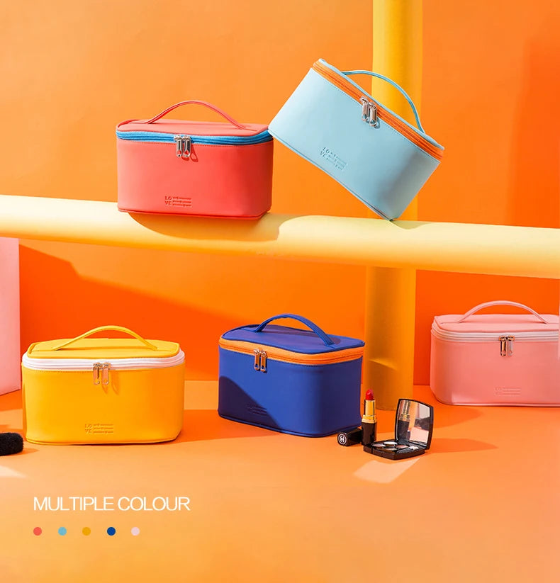 Women's Cosmetic Bag Make Up Organizer Travel Make Up Necessaries Organizer Zipper Makeup Case Pouch Toiletry Kit Bags