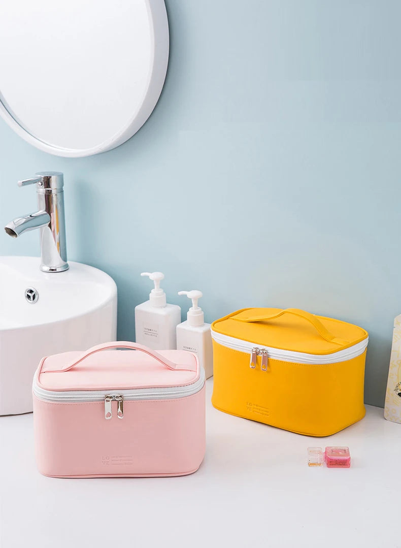 Women's Cosmetic Bag Make Up Organizer Travel Make Up Necessaries Organizer Zipper Makeup Case Pouch Toiletry Kit Bags