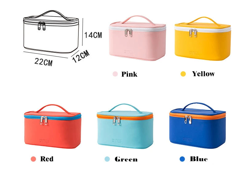 Women's Cosmetic Bag Make Up Organizer Travel Make Up Necessaries Organizer Zipper Makeup Case Pouch Toiletry Kit Bags