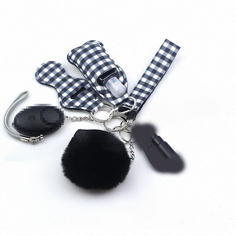 10Pcs Girl Security Self Defense Keychain Protection Personal Defensive Alarm Key chain Accessories Women Product