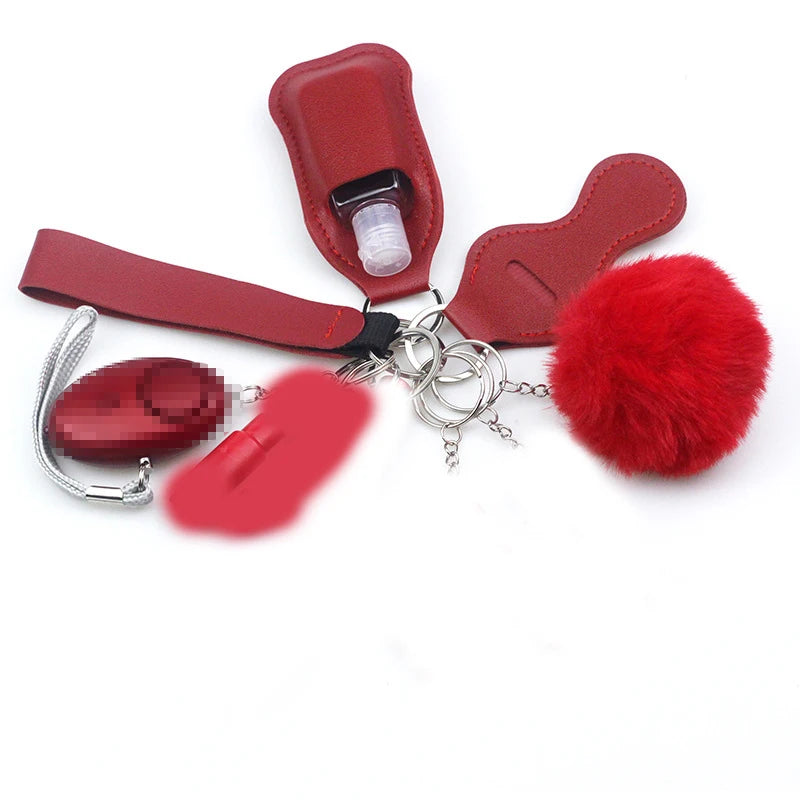 10Pcs Girl Security Self Defense Keychain Protection Personal Defensive Alarm Key chain Accessories Women Product