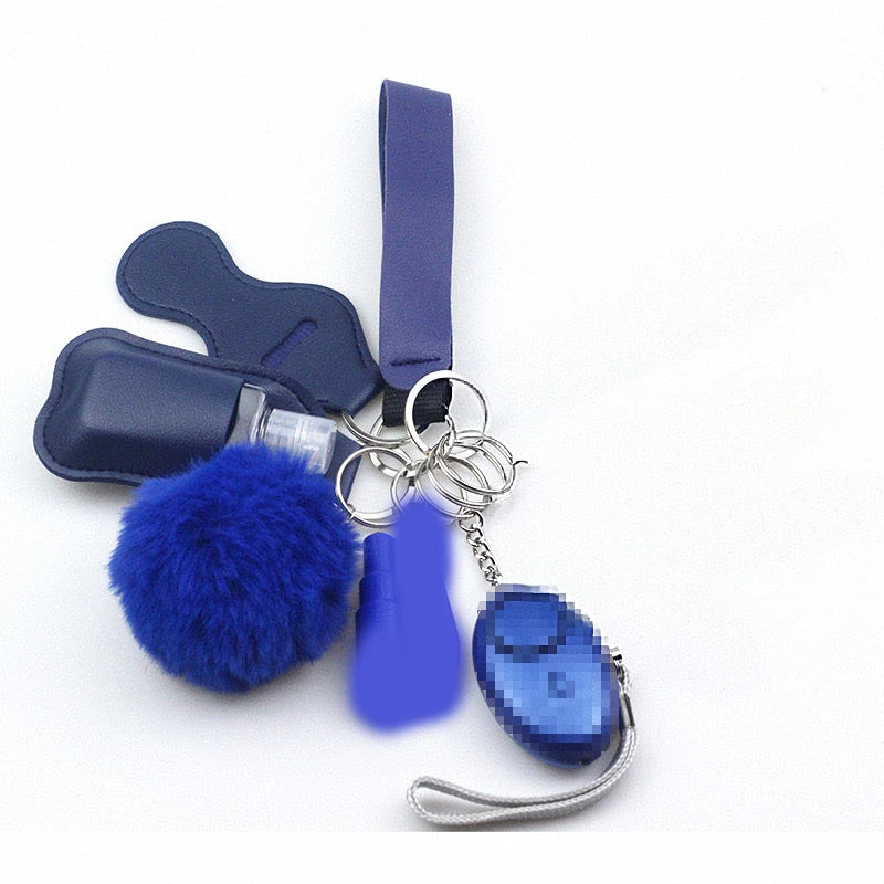 10Pcs Girl Security Self Defense Keychain Protection Personal Defensive Alarm Key chain Accessories Women Product