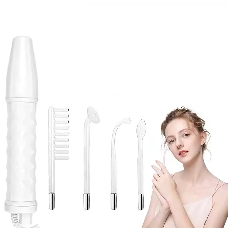 Skin Care Treatment High Frequency Massage Machine With Comb Beauty Device High Frequency Ozone Therapy Wand