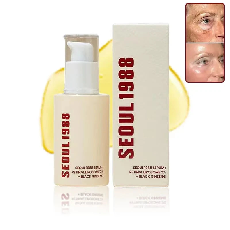 Korean 1988 Retinol Face Care Serum Black Ginseng Niacinamide 2% Acid Moisturizing Firming Cream Anti Aging Wrinkle Skin Care