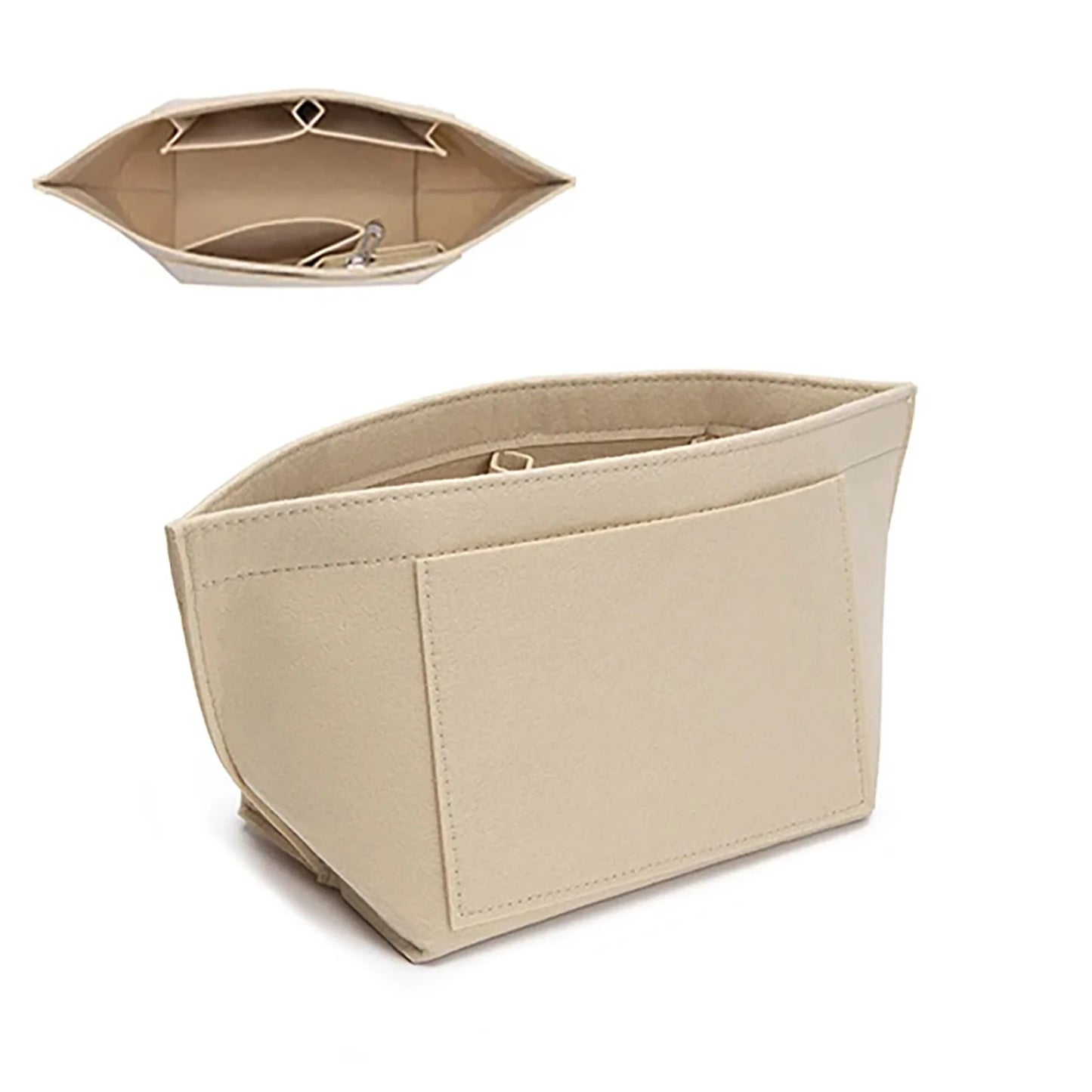 Make Up Organizer Felt Insert Bag for Women Handbag Travel Inner Purse Portable Cosmetic Bags Fit Various Brand Bags