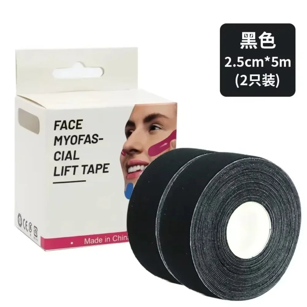 2.5CM*5M Kinesiology V Line Tape for Face Neck Eyes Lifting Wrinkle Remover Sticker Facial Skin Care Tool Protective Bandage