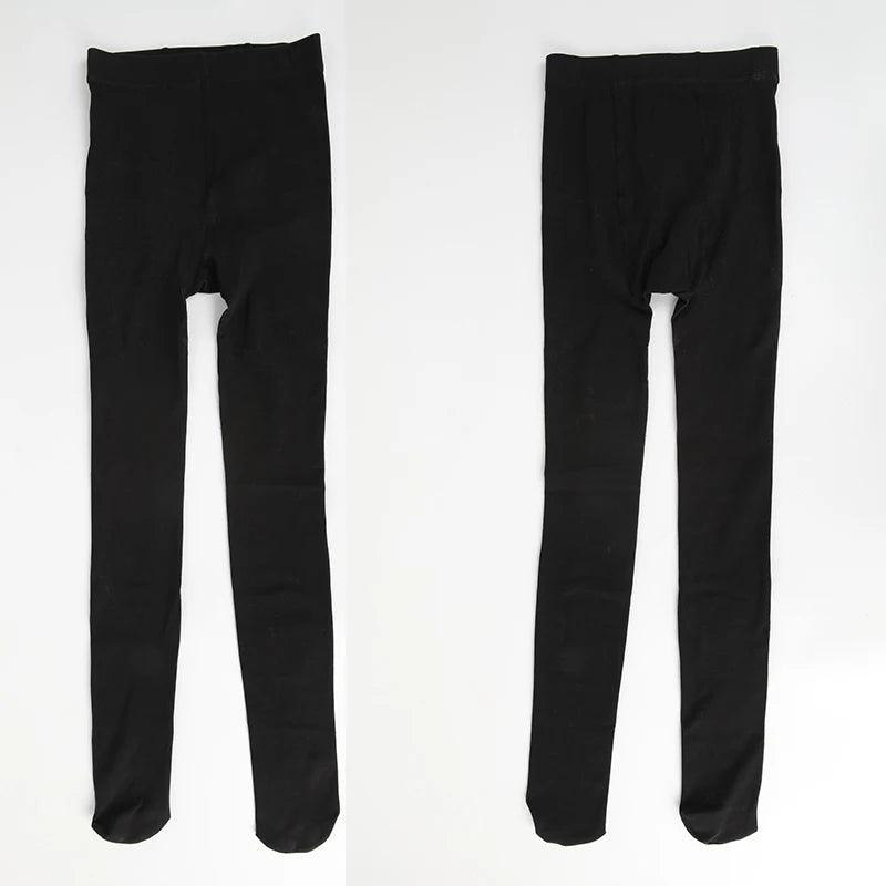 Fleece Tights Autumn Winter Woman Pantyhose Translucent Wool Sock Pants Stocking Fleece Lined Tights Thermal Legging Fake