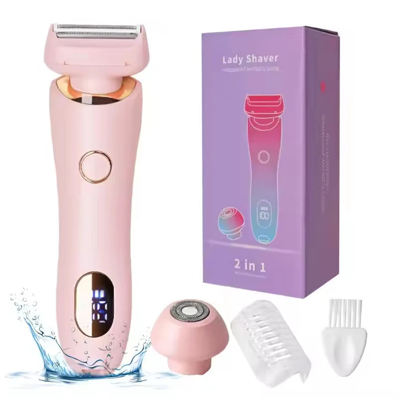 Waterproof Cordless Women Lady Facial Epilator Painless Electric Razor Bikini Trimmer Electric Shaver for Legs
