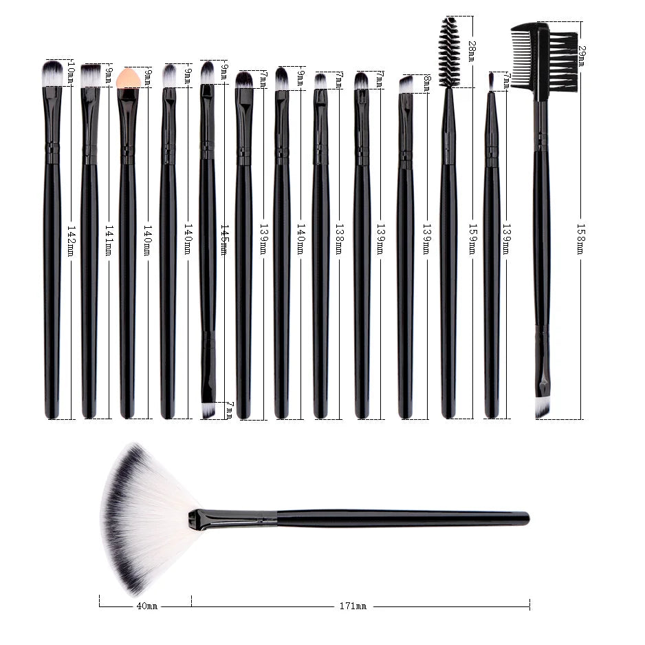 25-Piece Professional Makeup Brush Set with Portable Makeup Bag, Full Face Tools for Beginners and Professionals