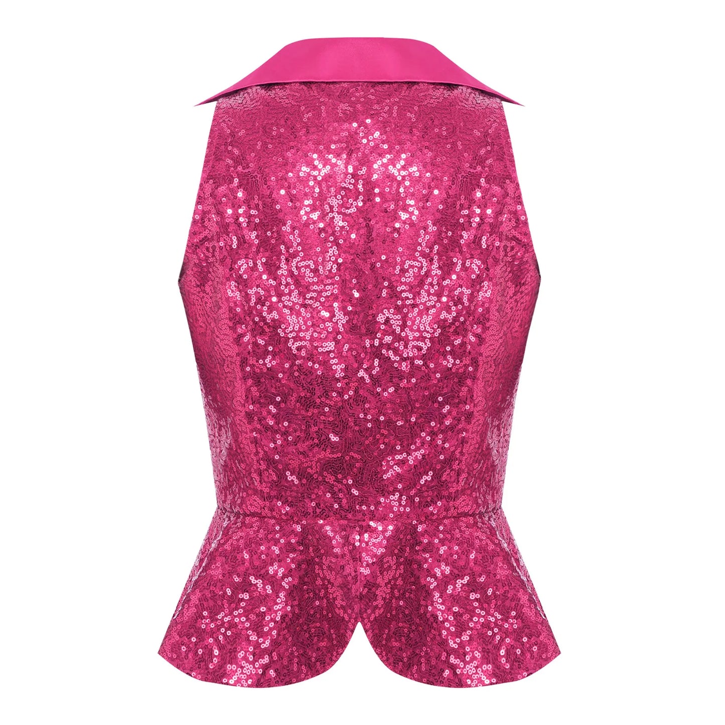 Sequins Vest Womens Fshion Sleeveless Vests Nightclub Bling Waistcoats Dressy Tops Rave Music Festival Party Sparkly Cosutme