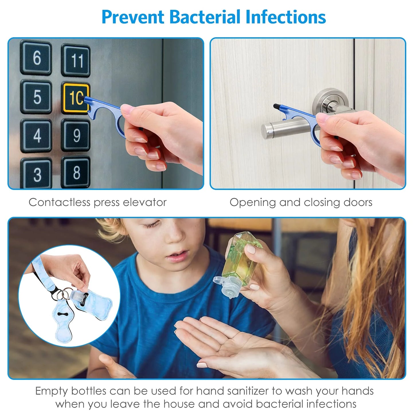 10Pcs Girl Security Self Defense Keychain Protection Personal Defensive Alarm Key chain Accessories Women Product