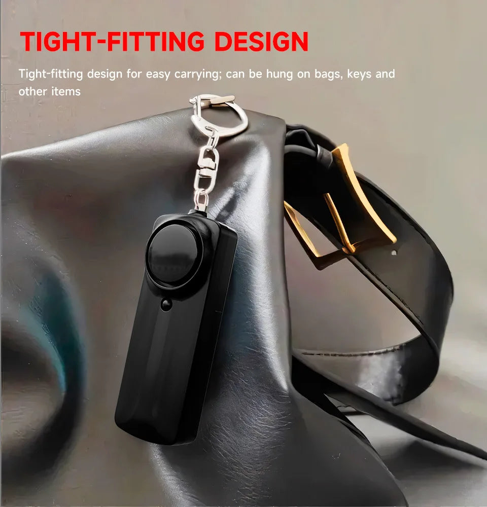 Personal Self Defense Alarm 130db Self Defense Siren Safety Alarm For Women Girl Personal Keychain Alarm with LED Alarm