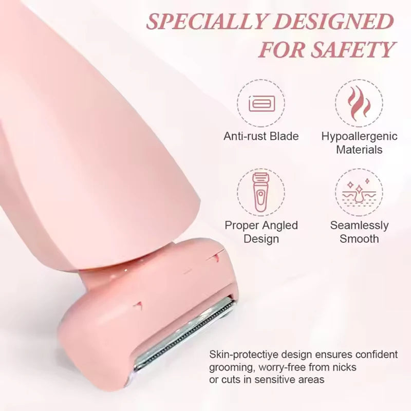 Waterproof Cordless Women Lady Facial Epilator Painless Electric Razor Bikini Trimmer Electric Shaver for Legs