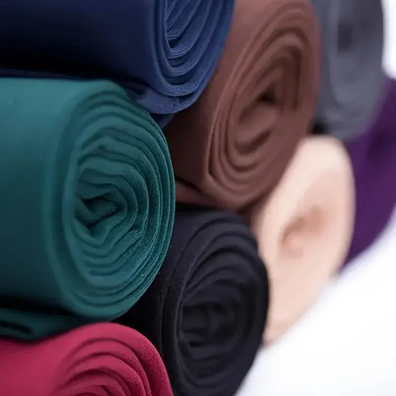 Colorful Fleece Lined Tights Winter Women Thermal Pantyhose for Female Panty Polar Skin Black Effect Stockings Thermal Leggings