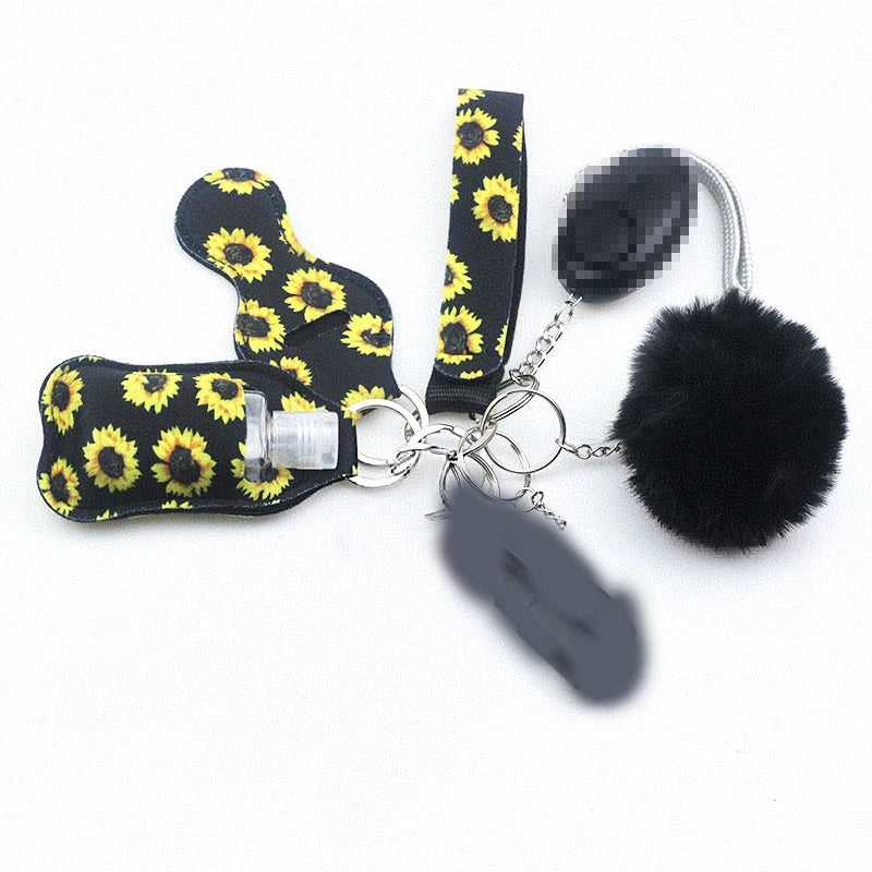 10Pcs Girl Security Self Defense Keychain Protection Personal Defensive Alarm Key chain Accessories Women Product