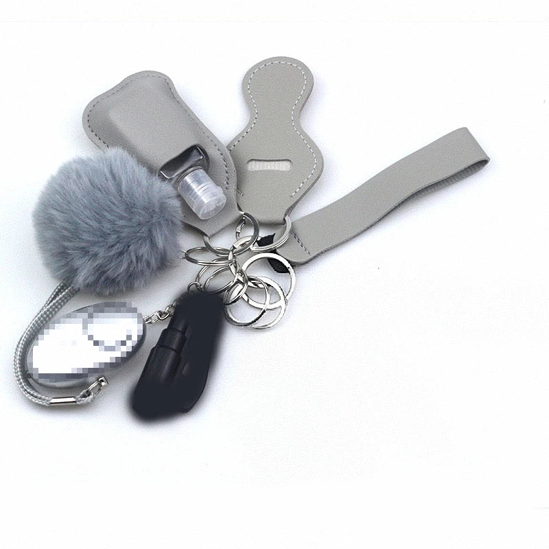 10Pcs Girl Security Self Defense Keychain Protection Personal Defensive Alarm Key chain Accessories Women Product