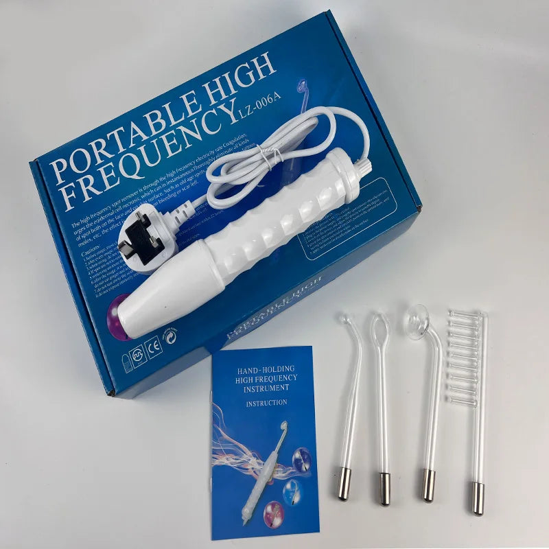 Skin Care Treatment High Frequency Massage Machine With Comb Beauty Device High Frequency Ozone Therapy Wand