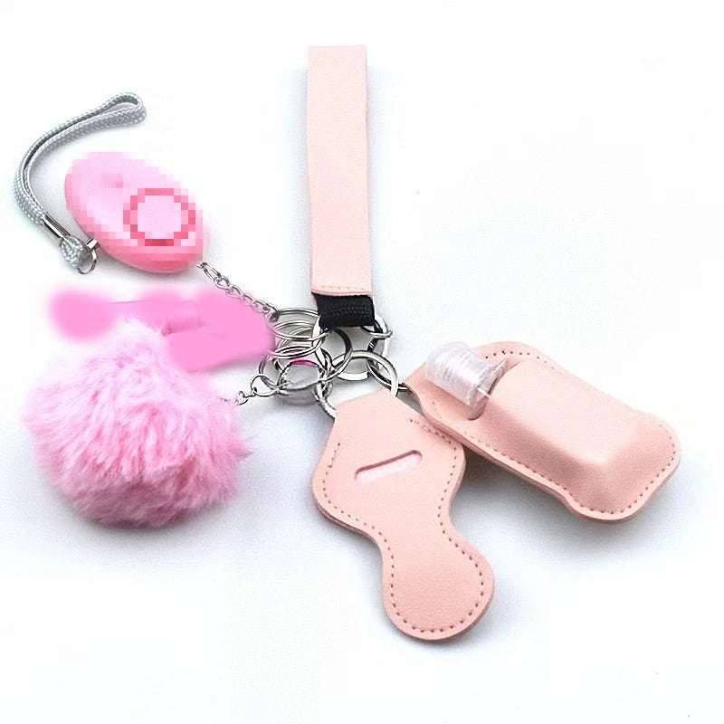 10Pcs Girl Security Self Defense Keychain Protection Personal Defensive Alarm Key chain Accessories Women Product