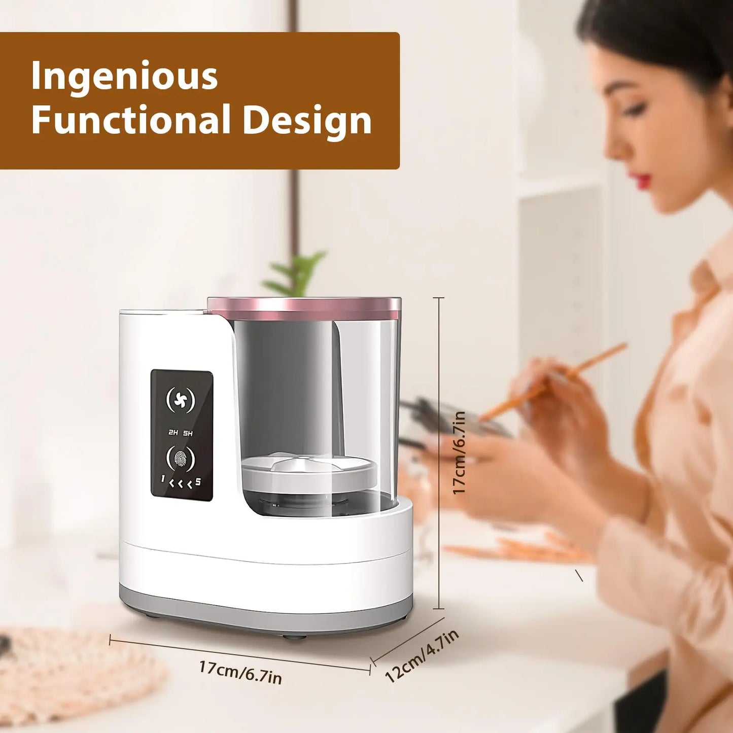 Electric make-up brush cleaner for all beauty make-up brush sets, contour, eyeshadow, blush brushes, concealer foundation