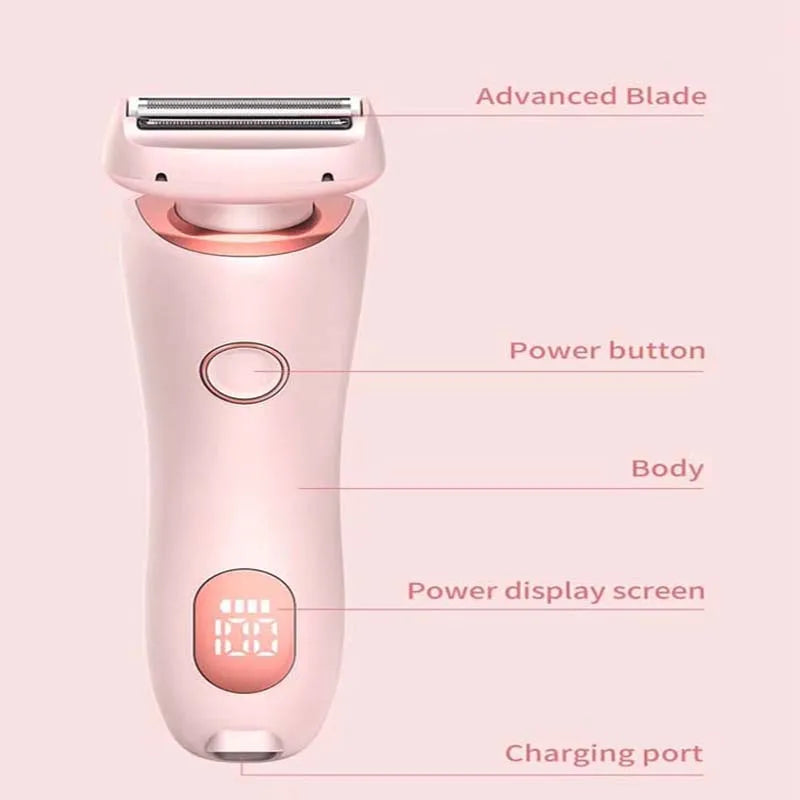 Waterproof Cordless Women Lady Facial Epilator Painless Electric Razor Bikini Trimmer Electric Shaver for Legs